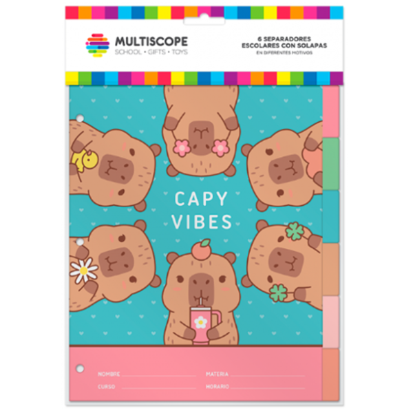 Producto - Multiscope - Separadores N 3 Capy Vibes