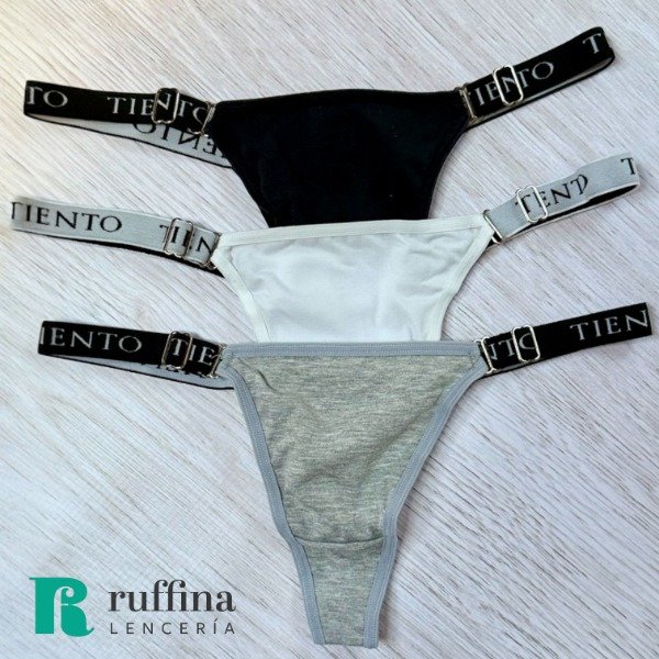 Producto - Pack x3 colaless regulables de algodón TIENTO - Art. 2804
