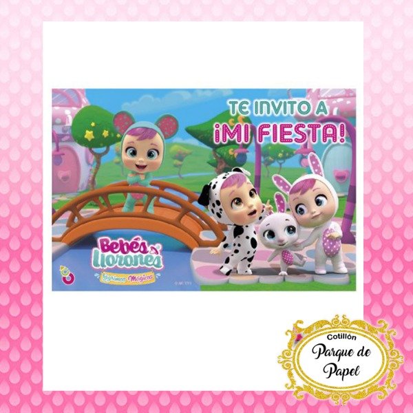 Producto - Invitaciones Bebés Llorones (x10 u.)
