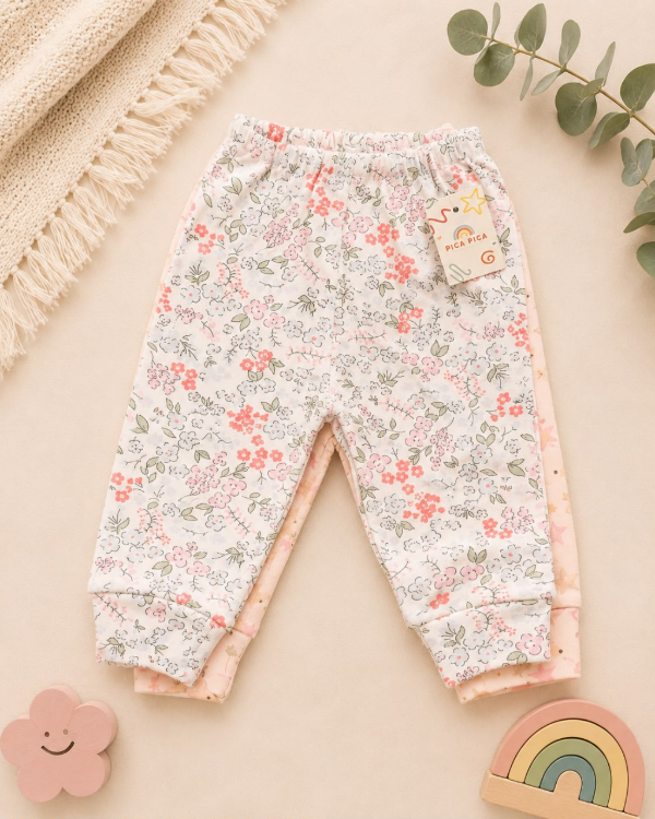 Producto - PANTALON CON PUÑO ESTAMPADO DE ALGODON BEBA - 4