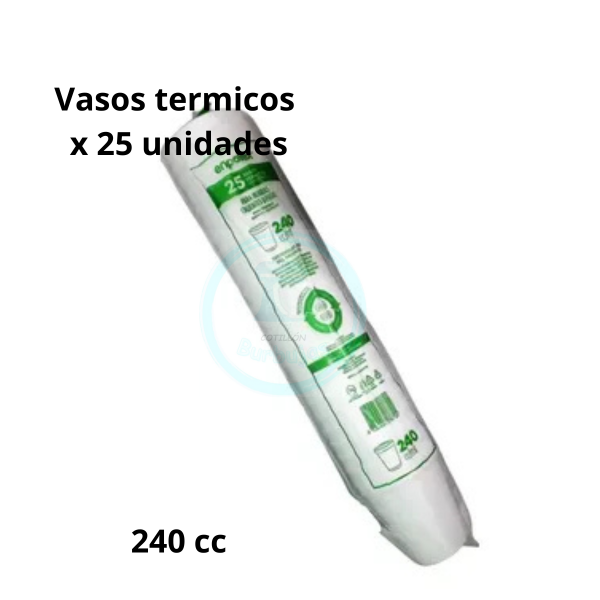 Producto - Vasos Térmicos 240 cc x tira de 25 unidades