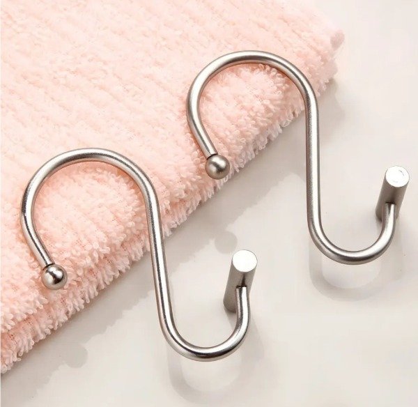 Producto - Ganchos de cortina de baño Decorinter cromo - 0