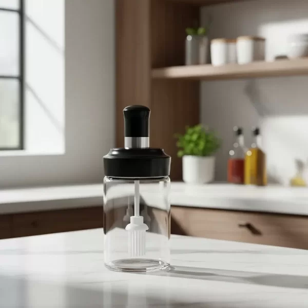 Producto - Frasco Con Tapa y Pincel de Silicona Para Condimento