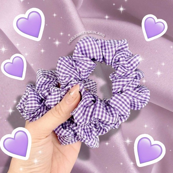Producto - SCRUNCHIES CUADRILLE VIOLETA X 2 UNIDADES