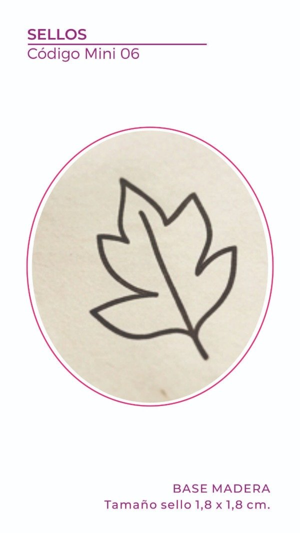 Producto - Mini Sello 06 - HOJA