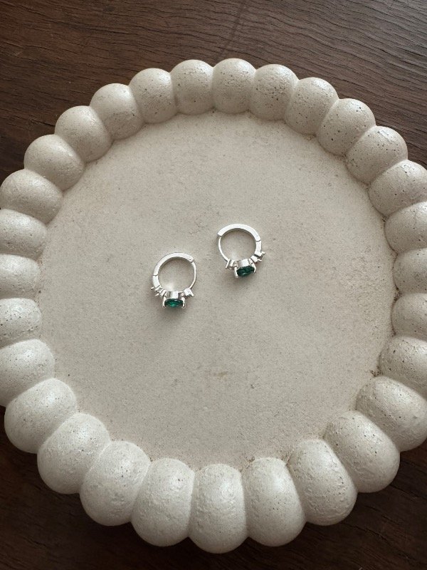 Producto - Argollitas cubik verde AB