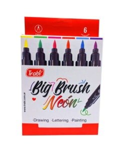 Producto - Marcadores trabi big brush punta pincel Neon x 6 unidades surtidas