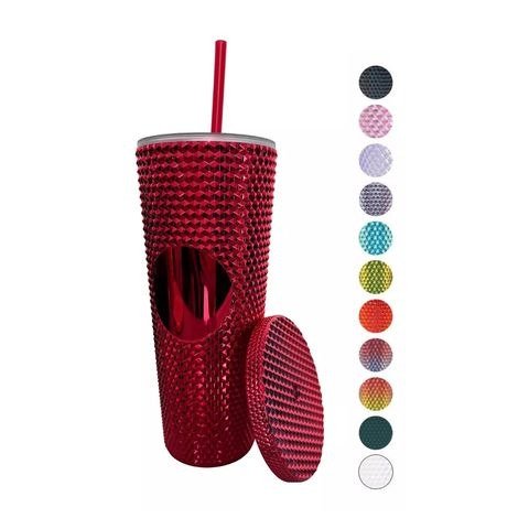 Producto - VASO ACRILICO CON TAPA DOMO Y SORBETE 450CC DEGRADE CELESTE