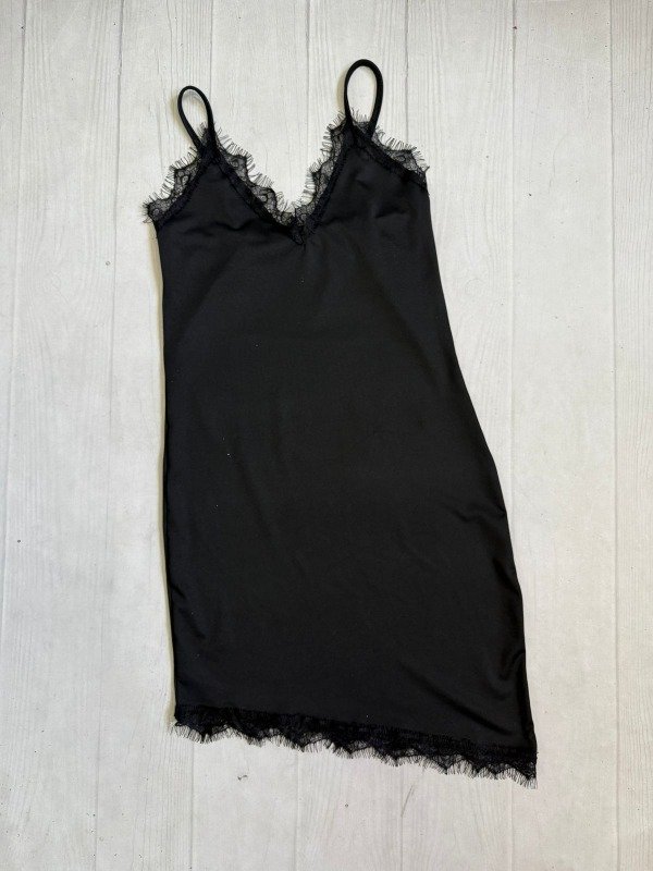 Producto - [8035] Vestido c/puntilla irregular lencero microfibra