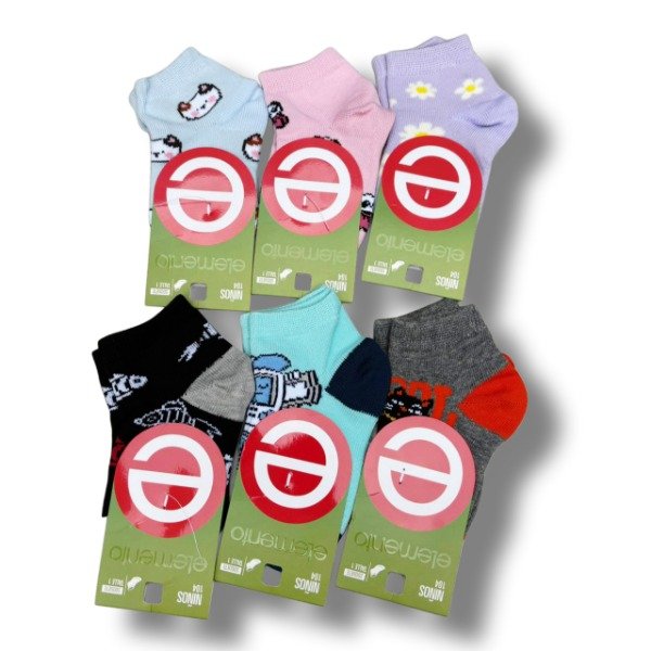 Producto - Soquetes Elemento Diseños Surtidos Niños X1 - 0