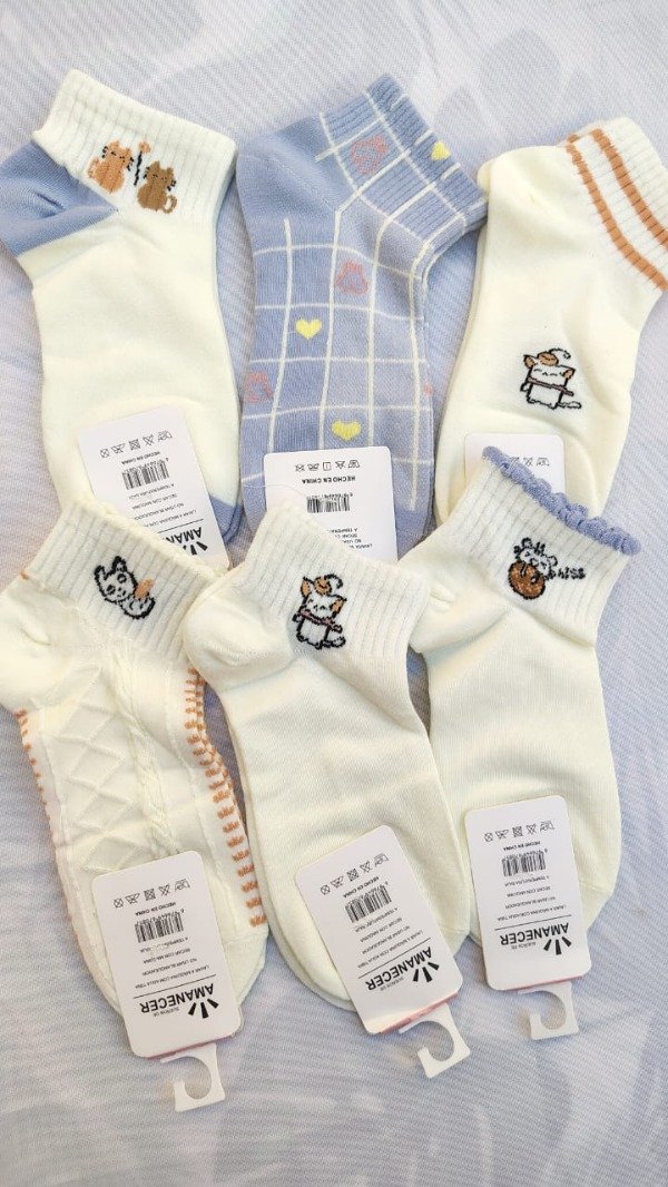 Producto - Soquetes pasteles pack x3