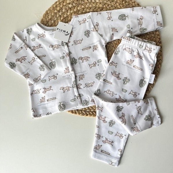 Producto - Camperita + babucha de algodón Julian