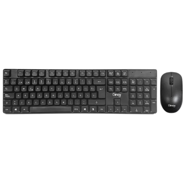 Producto - Kit Teclado y Mouse Inalambrico de Oficina Dinax Link Negro