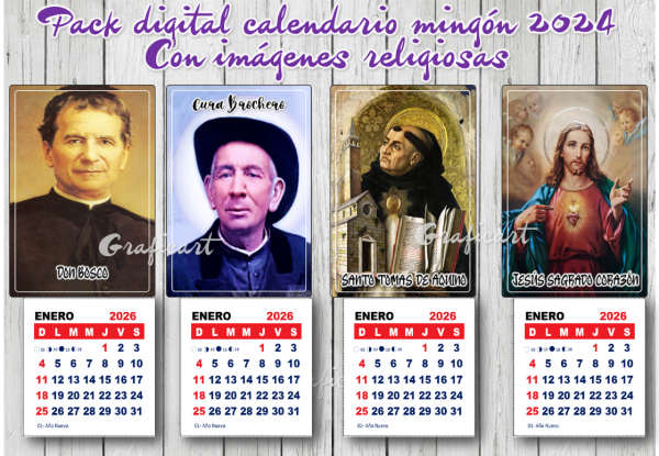 Producto - CALENDARIO MIGNON 2026 CRISTIANOS N 2