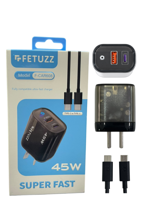 Producto - CARGADOR FETUZZ 45W C A C F-CAR608 #8625431358968