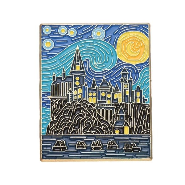 Producto - Pin Arte - La noche estrellada - Castillo Harry Potter