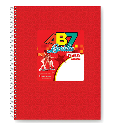 Producto - Cuaderno LAPRIDA AB7 21x 27 con espiral x 60 hs - 2