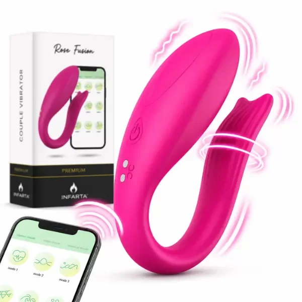 Producto - Couple Vibrator - App Rose Fusion - 0