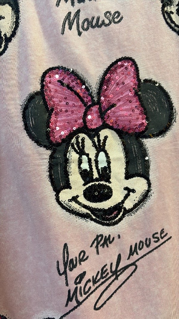 Producto - Remera Minnie rosa con lentejuelas - 2