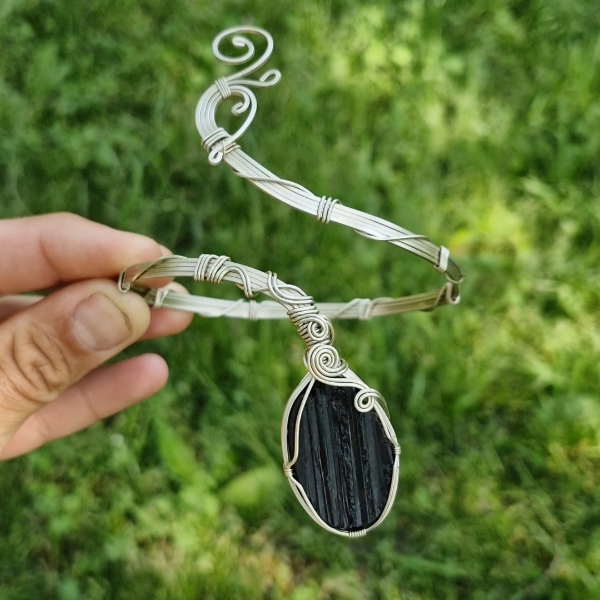 Producto - BRAZALETE DRUSA DE TURMALINA NEGRA