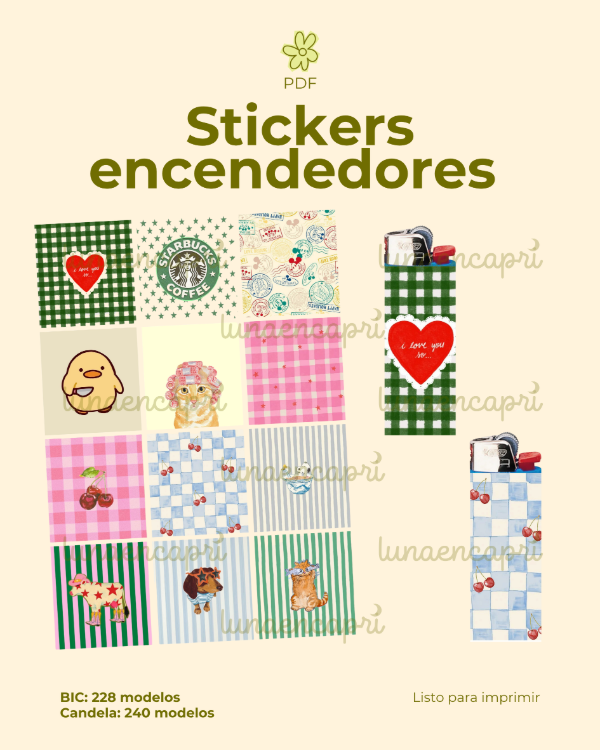 Producto - PDF - Stickers para encendedores