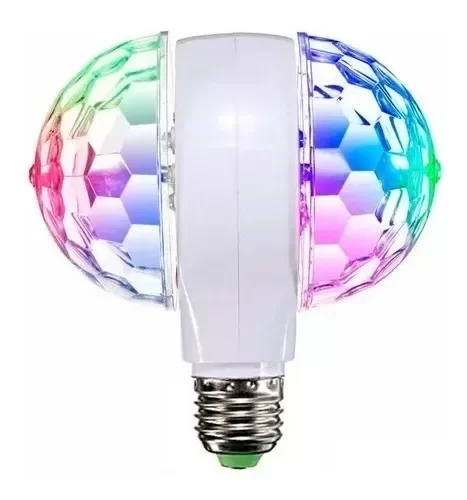 Producto - Foco Led Giratorio Doble Multicolor para fiestas