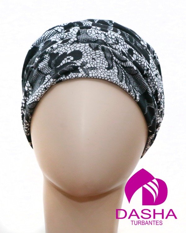 Producto - Turbante Indra Encaje Fondo blanco