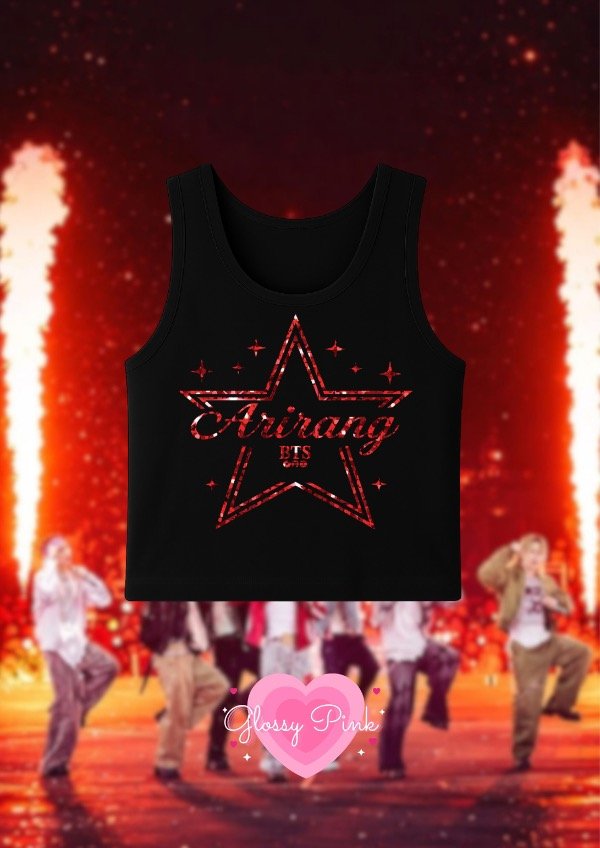 Producto - Tank Top Arirang Star - VINILO TEXTIL GLITTER