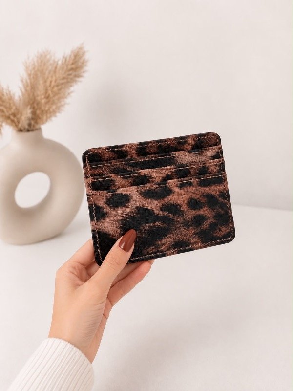 Producto - TARJETERO ANIMAL PRINT - BEIGE
