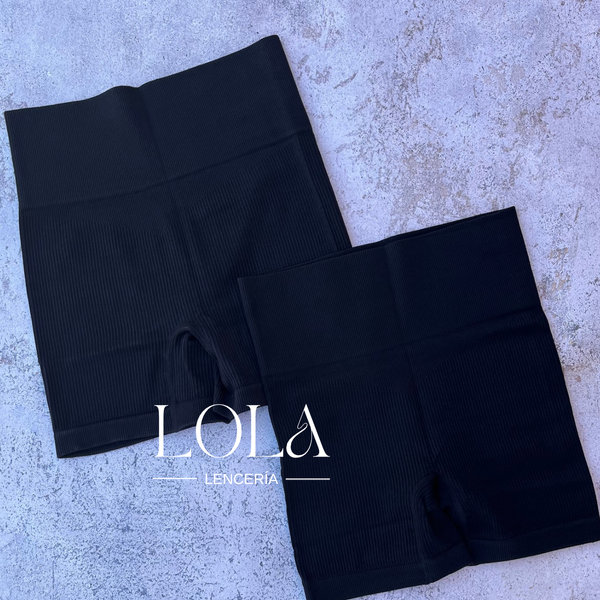 Producto - Short seamless NEGRO SIN FRUNCE