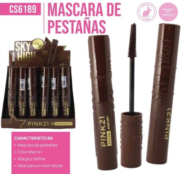 Producto - MASCARA DE PESTAÑAS MARRON SKY HIGH  PINK 21