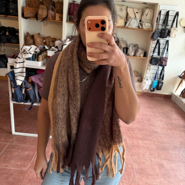 Producto - Bufandon choco-camel
