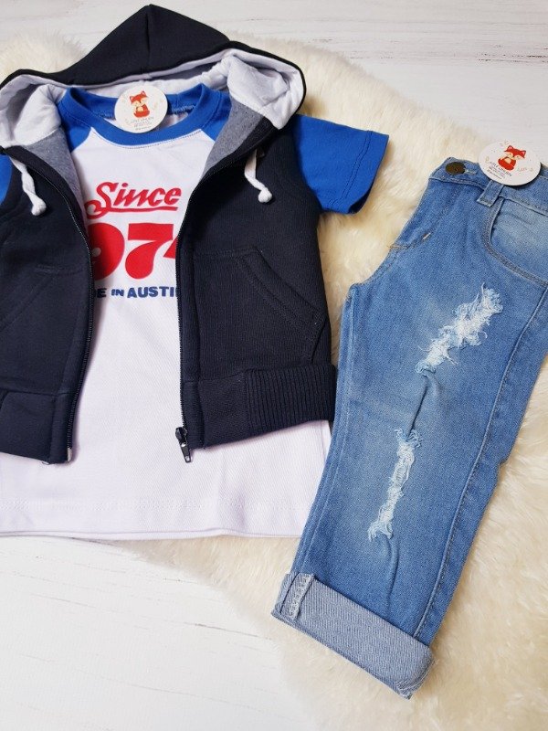 Producto - REMERA SINCE AZUL