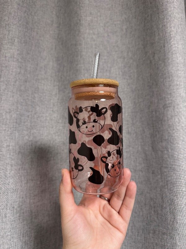 Producto - Vaso vaquita rosa
