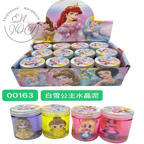 Producto - CAJA X12 Pote Slime Masa Elastica PRINCESA Souvenir Regalo 00163