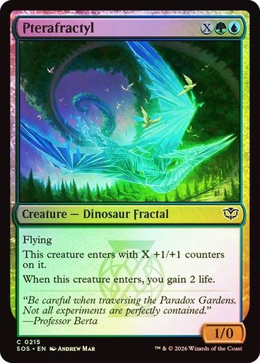 Producto - Pterafractyl #215 Foil  Secrets of Strixhaven