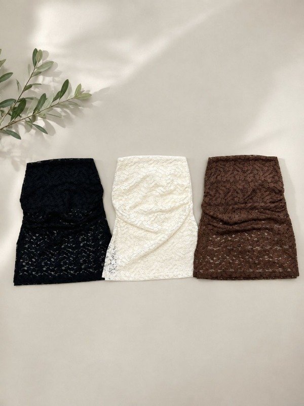 Producto - STRAPLESS FRUNCE CON TAJOS ENCAJE