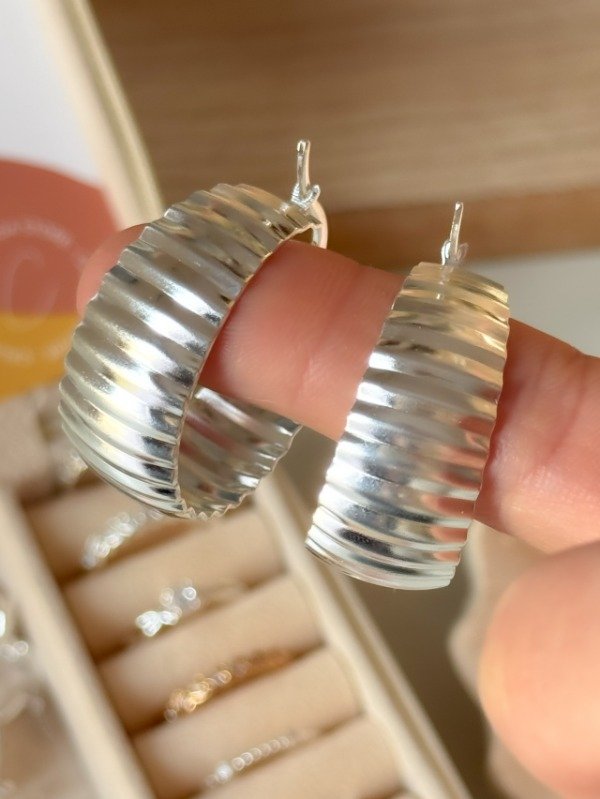 Producto - Argollas Cubanas Nadina 3,2cm