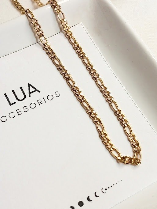 Producto - Cadena figaro - Acero dorado