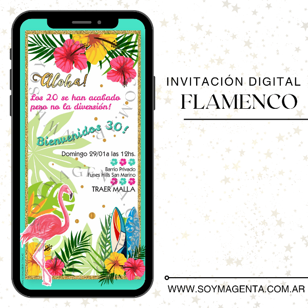 Producto - Invitación Digital Flamenco