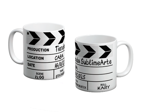 Producto - Taza Personalizada Claqueta Cine eventos Organizaciones 2