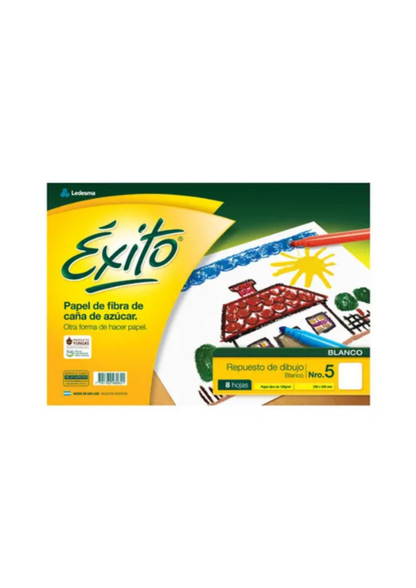 Producto - Repuesto Exito dibujo N5 blanco x8