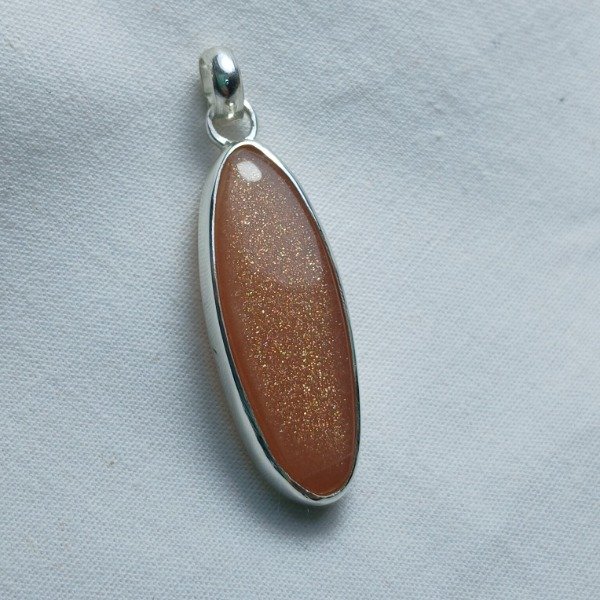 Producto - Dije Plata 925 con Piedra del Sol Alargada (sin cadena) - 0