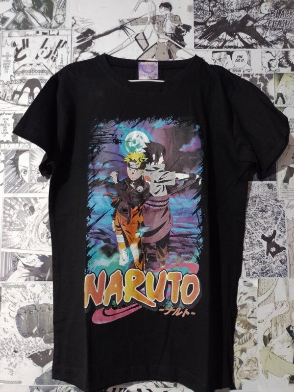Producto - Remera Naruto y Sasuke NEGRO