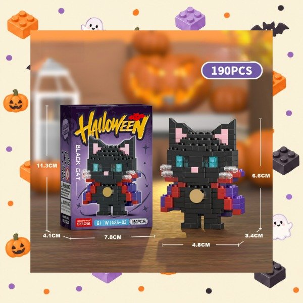 Producto - Brick Gato Negro - Marca Dino Bricks