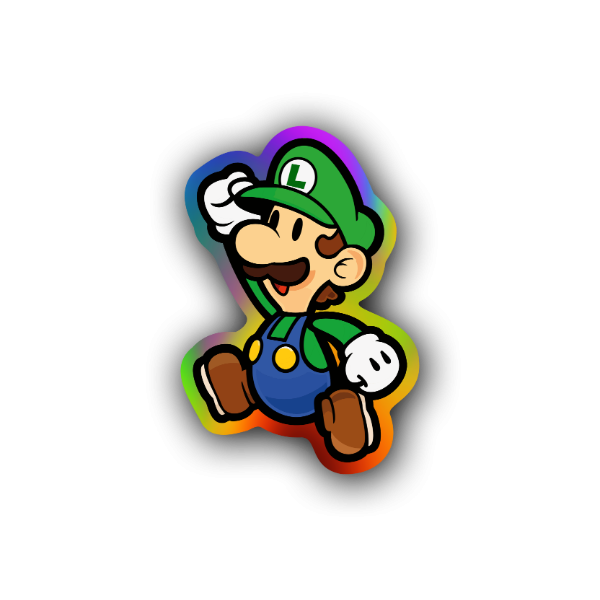 Producto - Mario Bros Luigi - Vinilo Holográfico