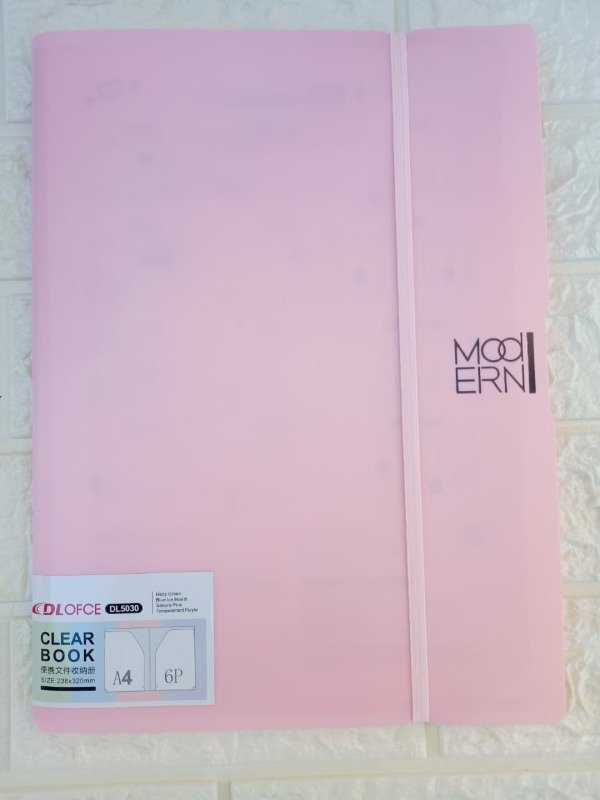 Producto - Carpeta con Divisiones Rosa Pastel