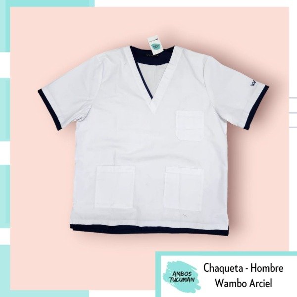 Producto - Chaqueta Wambo Arciel (Blanca detalle Azul)