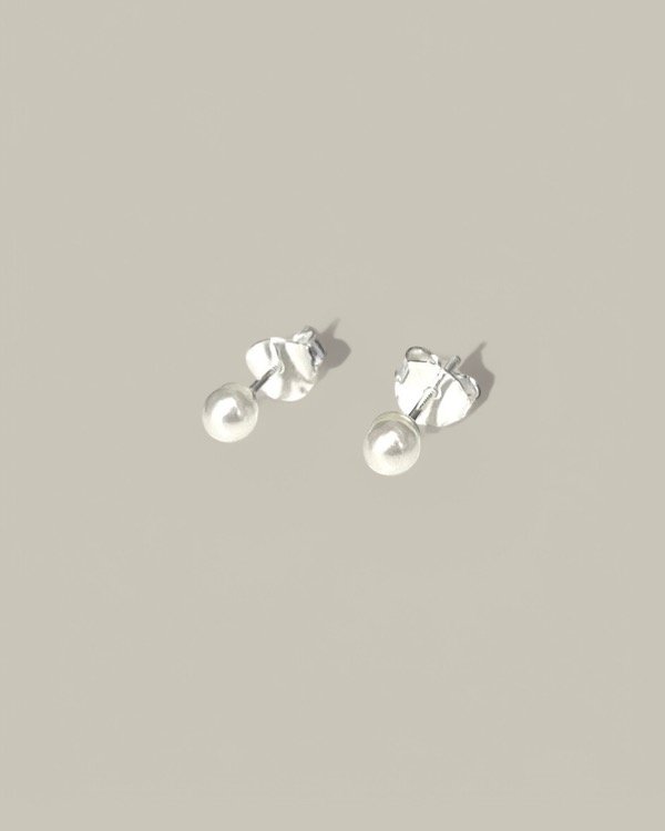 Producto - PERLAS 4 mm Plata 925 (Par)