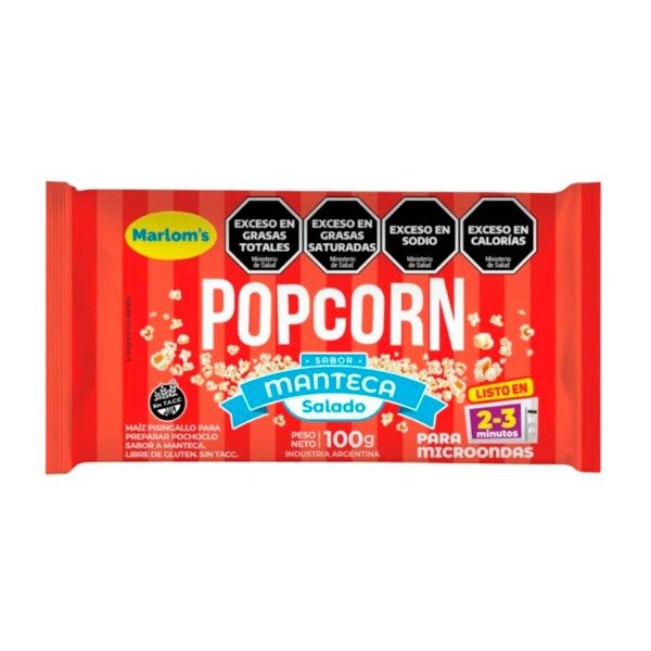 Producto - Popcorn sabor Super Manteca Salado x 100g MARLOMS